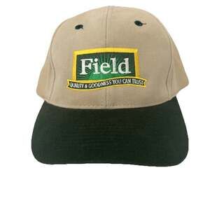 Vintage Field Hot Dogs Bologna Strapback Adjustable Beige Green Hat Falcon